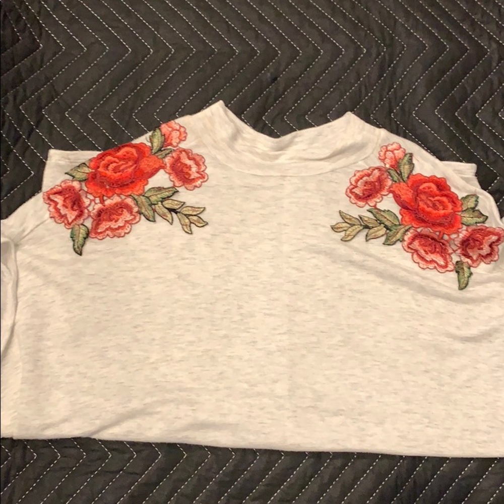 Mock neck shirt.